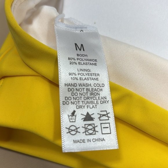 Yellow One-Shoulder Bikini Set​​​ - Picture 9 of 9